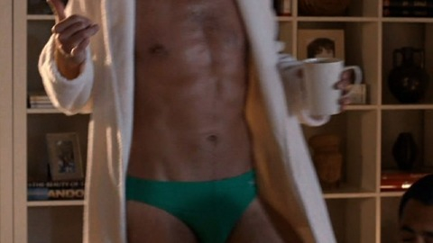 Jerry O'Connell in We Are Men (2013) Shirtless Bathing Suit Bulge 9786