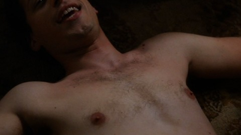 Andy Samberg in Brooklyn Nine-Nine (2013-2021) Shirtless On Floor On Ground 9877