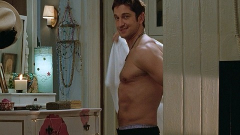 Hottest Gerard Butler Scene in P. S. I Love You. Sexy, Shirtless. 10106