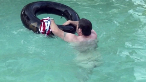 Nick Offerman Naked in Somebody Up There Likes Me. Butt, pool, swimming. 85801