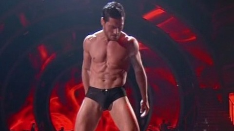 Val Chmerkovskiy in Dancing with the Stars (2005-2025) Bathing Suit Bulge Sexy Shirtless 35395