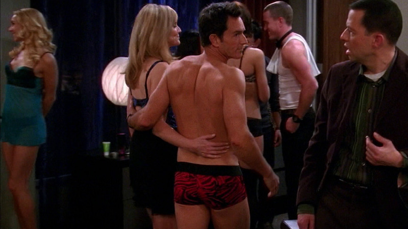 Hottest Jeff Probst Scene in Two and a Half Men. Sexy, Shirtless, Underwear. 13142