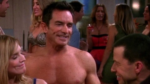 Jeff Probst in Two and a Half Men (2003-2015) Sexy Shirtless Underwear 13140