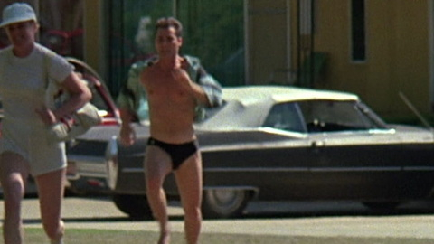Ray Liotta in Something Wild (1986) Bathing Suit Bulge Black Speedo Grass 11663