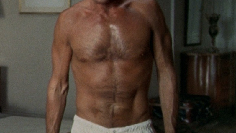 Sexiest Roy Scheider Scene in Marathon Man. Shirtless, Bulge. 11791
