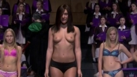 Chris Lilley in Ja'mie: Private School Girl (2013) Sexy Prosthetic Shirtless Underwear 12712