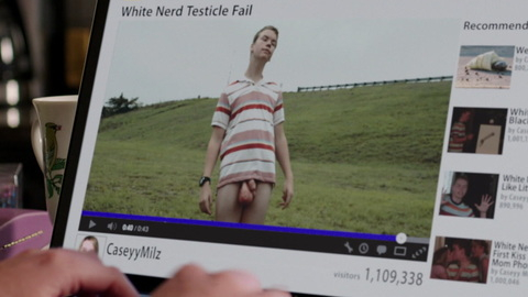 Will Poulter in We're the Millers (2013) Prosthetic Balls Penis Balls On Computer 12878