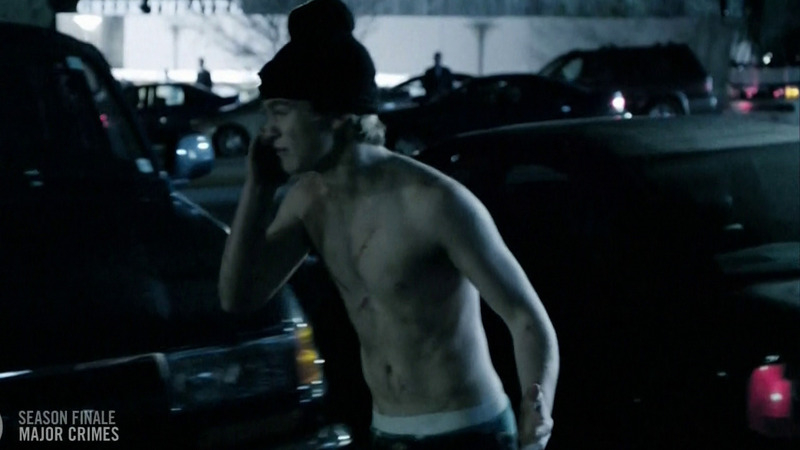 Hottest Graham Patrick Martin Scene in Major Crimes. Sexy, Shirtless. 13244