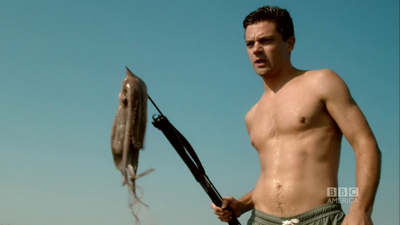 Hottest Dominic Cooper Scene in Fleming. Shirtless. 14042