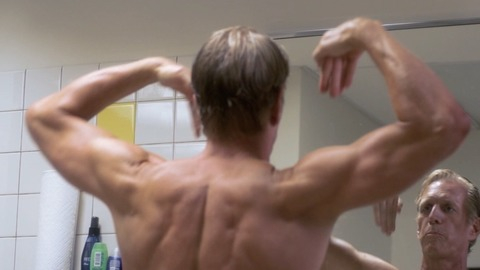 Sexiest Hoyt Richards Scene in Dumbbells. Shirtless. 38779
