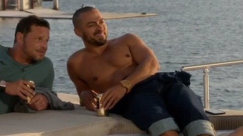 Hottest Jesse Williams Scene in Grey's Anatomy. Shirtless. 75800