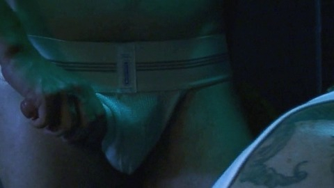 Brenden Gregory in Interior. Leather Bar. (2013) Bulge Erect Penis Sexy Shirtless Underwear 31641