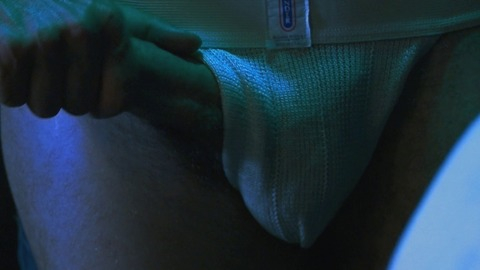Brenden Gregory in Interior. Leather Bar. (2013) Bulge Erect Penis Sexy Underwear 31643
