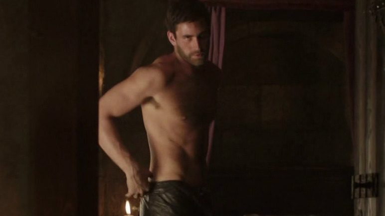 Sexiest Oliver Jackson-Cohen Scene in World Without End. Sexy, Shirtless. 19093