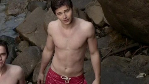 Sexiest Keenan Tracey Scene in Bates Motel. Bathing Suit, Shirtless. 16903