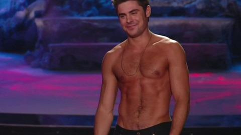 Zac Efron in 2014 MTV Movie Awards (2014) Sexy Shirtless 17086