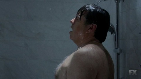Fargo's Sexiest Scenes with Oliver Platt. Sexy, Shirtless, bathroom, hairy back. 17616