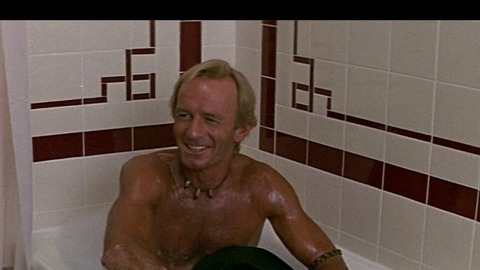 Sexiest Scenes of Michael J. 'Crocodile' Dundee from Crocodile Dundee. Sexy, Shirtless. 17873