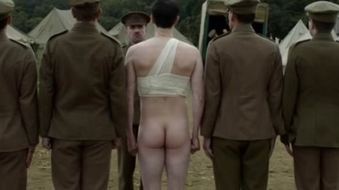 Kerr Logan in The Crimson Field (2014) Butt 18654