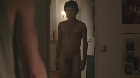 Fernando Tielve Nude as Luis. Balls, Penis, Shirtless, doorway, full frontal. 139484