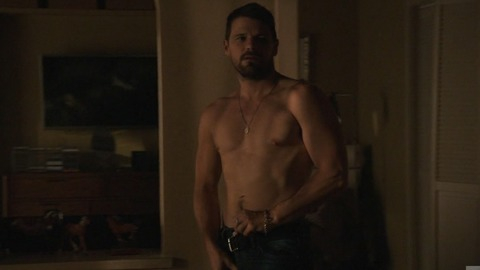 Nathan Phillips in The Bridge (2013-2014) Sexy Shirtless 23473