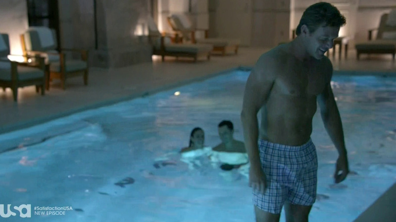 Sexiest Matt Passmore Scene in Satisfaction. Bathing Suit, Shirtless. 44509
