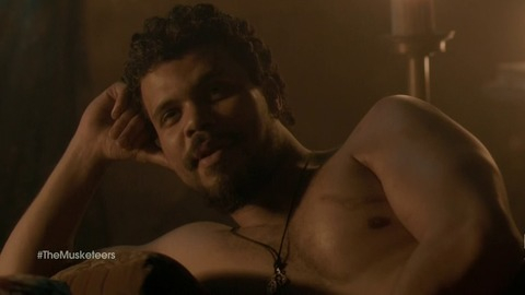 Howard Charles in The Musketeers (2014-2016) Shirtless 23290