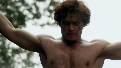 Sam Heughan in Outlander (2014) Shirtless 23917