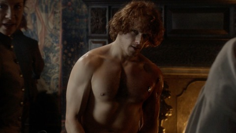 Outlander's Sexiest Scenes with Sam Heughan. Shirtless. 81294
