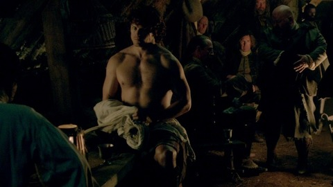 Sam Heughan in Outlander (2014) Shirtless 32718
