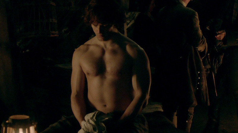 Sexiest Sam Heughan Scene in Outlander. Shirtless. 32719