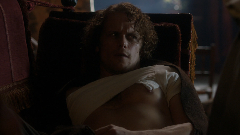 Sexiest Sam Heughan Scene in Outlander. Shirtless. 81289