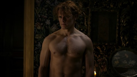 Outlander's Sexiest Scenes with Sam Heughan. Shirtless. 81228