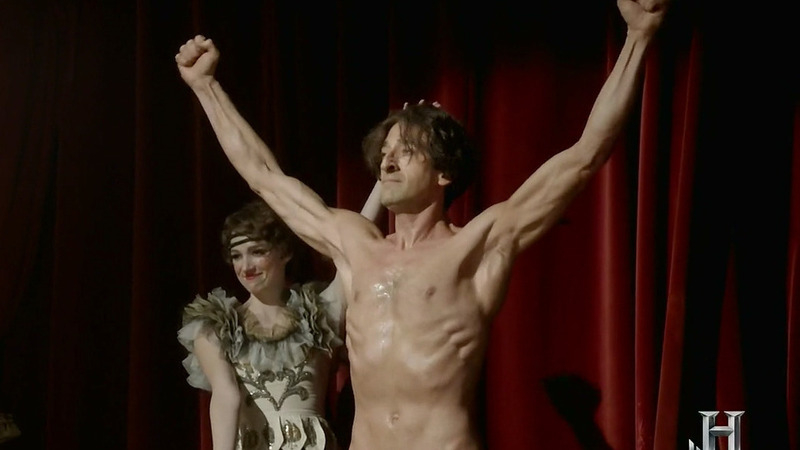 Sexiest Scenes of Harry Houdini from Houdini. Sexy, Shirtless, Underwear, Bulge. 24353