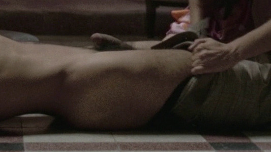 Man in Threesome from I Am Happiness on Earth Naked. Sexy, Shirtless, Penis, Erect. 24443