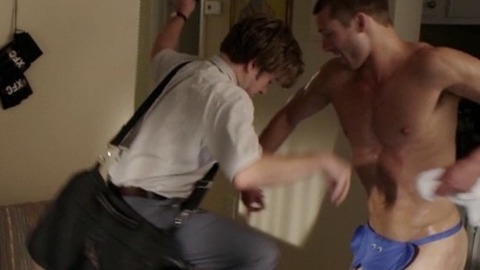 Glen Powell in Sex Ed (2014) Sexy Shirtless Thong 51617