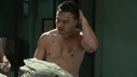 Hottest Leonardo DiCaprio Scene in Shutter Island. Sexy, Shirtless. 28334