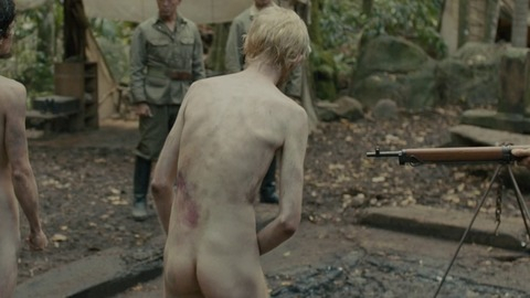 Domhnall Gleeson in Unbroken (2014) Sexy Shirtless Butt 33667