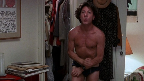 Tootsie's Sexiest Scenes with Dustin Hoffman. Bulge, Shirtless, Underwear. 28818