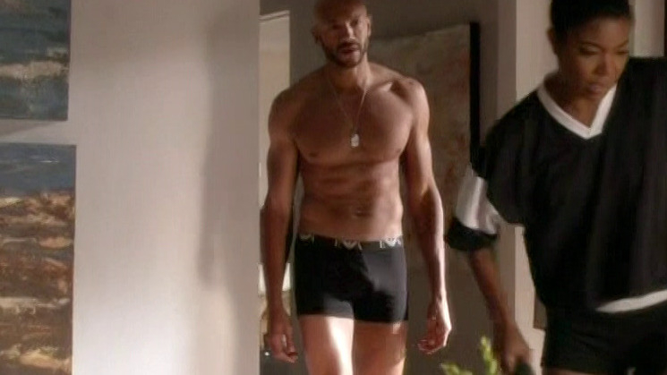 Sexiest Stephen Bishop Scene in Being Mary Jane. Bulge, Sexy, Shirtless, Underwear. 33337