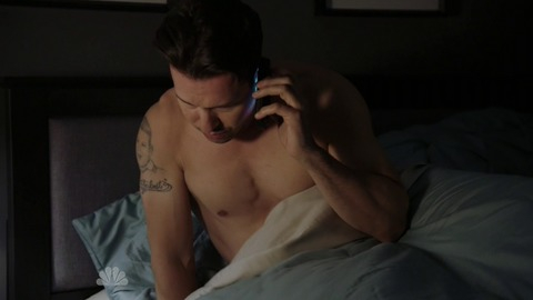 Hottest Jon Seda Scene in Chicago P.D.. Sexy, Shirtless, bedroom, in bed. 44666