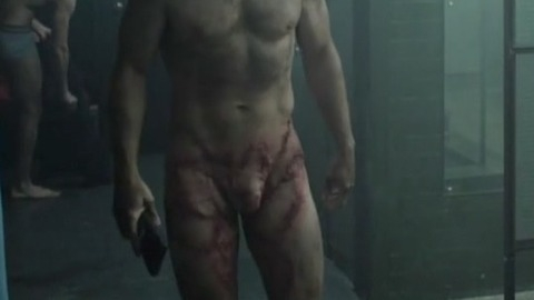 Jamie Bamber Naked as Kev Allison. Balls, Penis, Prosthetic, Sexy, Shirtless. 32757