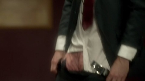Jamie Bamber in The Smoke (2014) Penis Prosthetic 32096