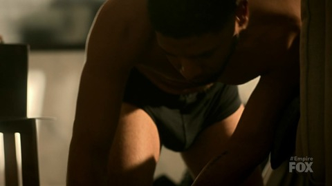 Jussie Smollett in Empire (2015-2019) Bulge Shirtless Underwear 68423