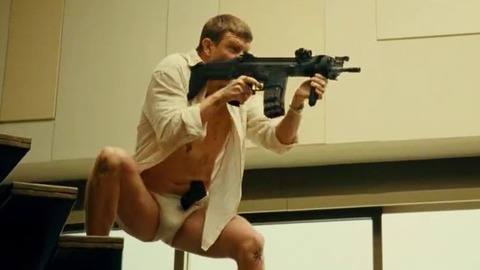 Sam Spruell in Taken 3 (2014) Shirtless Underwear Bulge 35082