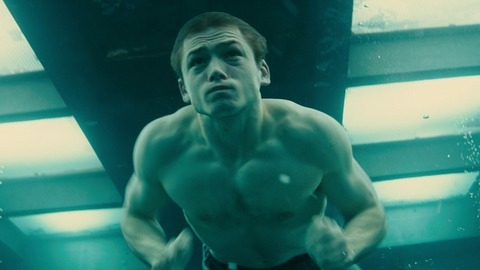Kingsman: The Secret Service's Sexiest Scenes with Taron Egerton. Shirtless. 38508