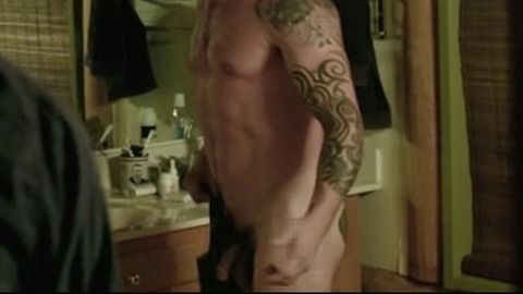 Johnny Hazzard in Tiger Orange (2014) Balls Penis Shirtless 36813