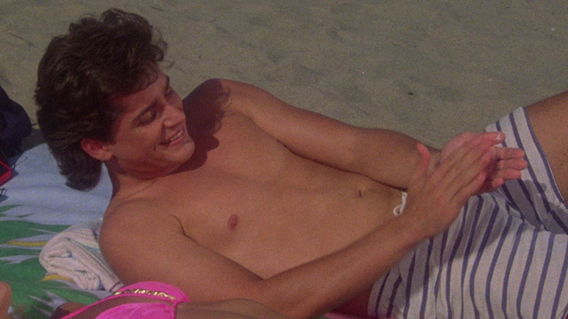 Sexiest Billy Warlock Scene in Society. Bathing Suit, Shirtless. 37561