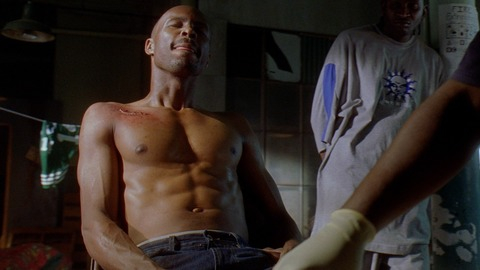 Hottest Wood Harris Scene in The Wire. Shirtless. 40412