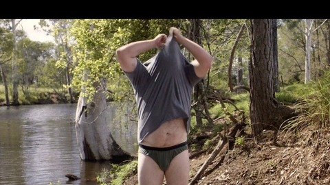 Sexiest Scenes of Mick from Charlie's Farm. Bulge, Underwear. 45179